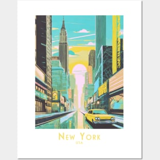 Sunset Drive in New York Posters and Art